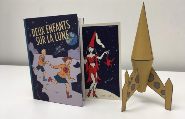 Deux enfants sur la lune - Edition limitée à 200 exemplaires - – Image 2